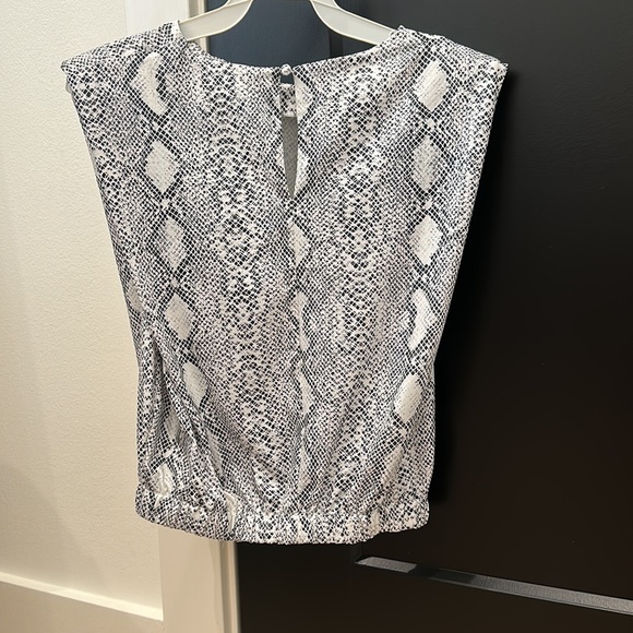 Snake Skin Shoulder Padded Tank. No stains & no sign of wear. Smoke free home. - Picture 3 of 4